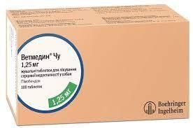 Ветмедин 1,25 мг 10 таб. 34700 фото